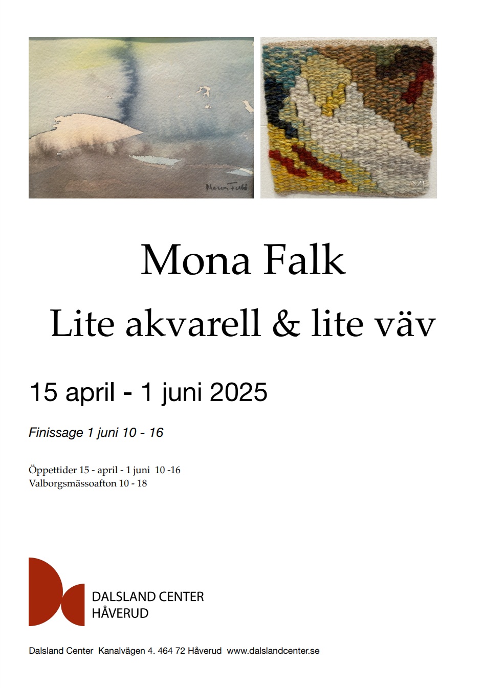 Lite akvarell & lite väv - Mona Falk